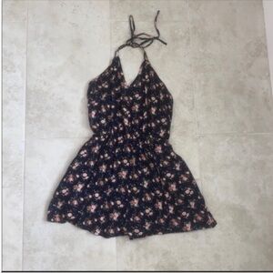 Floral Halter Neck Dress